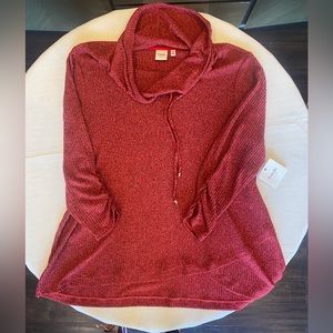 NWT Rafaela Weekend Red Cowl Neck Sweater